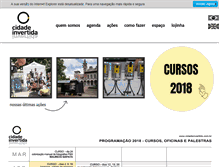 Tablet Screenshot of cidadeinvertida.com.br